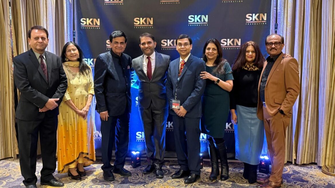 A group of people SKN Foundation