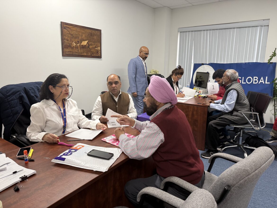 Consular Camp hosted by the Embassy of India at the Southern Asian Seventh-Day Adventist Church on December 15, 2024, in Silver Spring, Maryland. PHOTO: T. Vishnudatta Jayaraman, SAH
