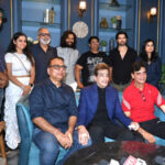 Jeetendra graces the Masti 4 launch. Milap Zaveri directs the film and is seen flanked by Ritesih Deshmukh and Aftab Shivdasani. PHOTO: Parul Chawla