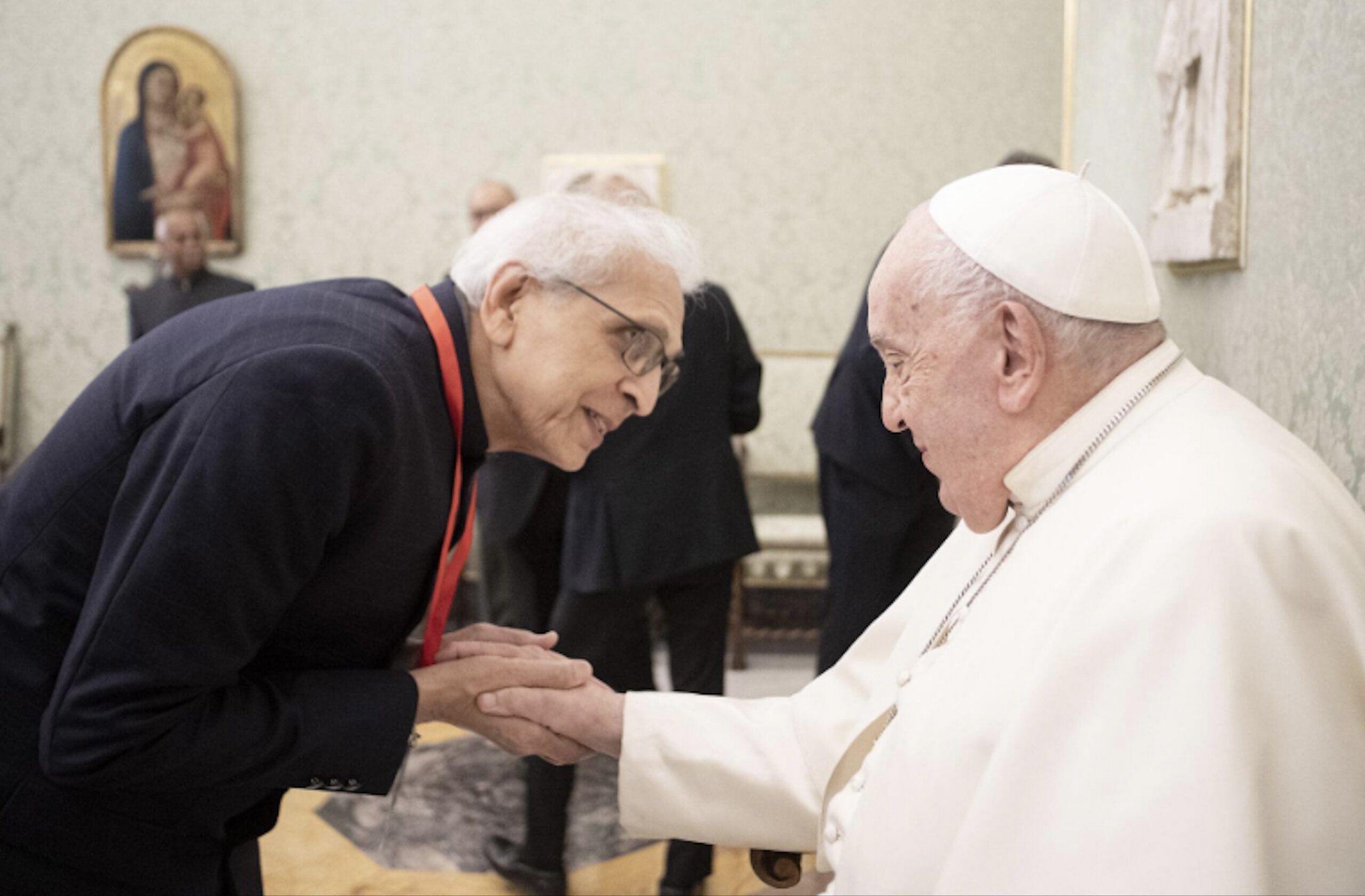 Dr. Jasvant Modi meeting Pope Francis