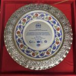 The award presented to Rep. Raja Krishnamoorthi, for his support of human rights of Uyghurs, Dec. 4, 2024. PHOTO: Courtesy office of Rep. Krishnamoorthi