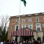 Indian Ambassador to the United States, Vinay Kwatra, unfurling the national flag on January 26, 2025, at India House, in Washington DC. PHOTO: Indian Embassy