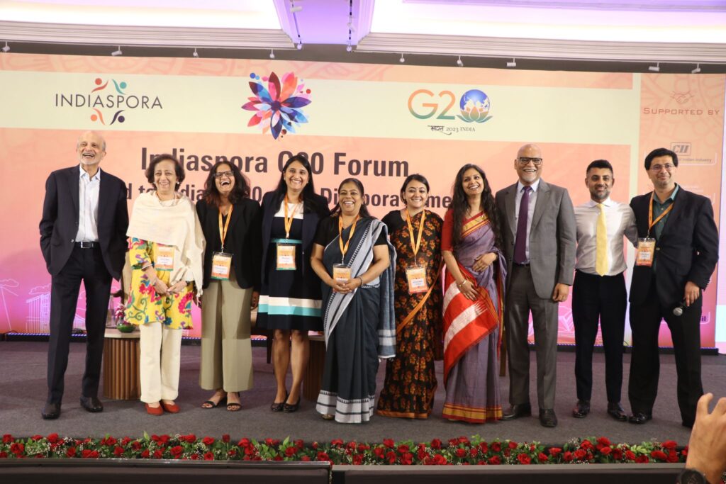 Indiaspora Team at the Indiaspora's G20 Forum in New Delhi in August 2023. PHOTO: Indiaspora 