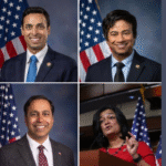 Clockwise, Reps. Suhas Subramanyam, Shri Thanedar, Pramila Jayapal, and Raja Krishnamoorthi. PHOTOS: X