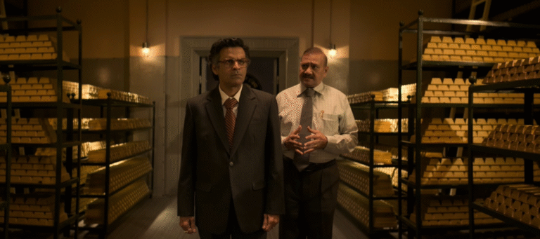 Manoj Bajpayee and Paritosh Sand in The Silent Saviour Governor. PHOTO: Spice PR