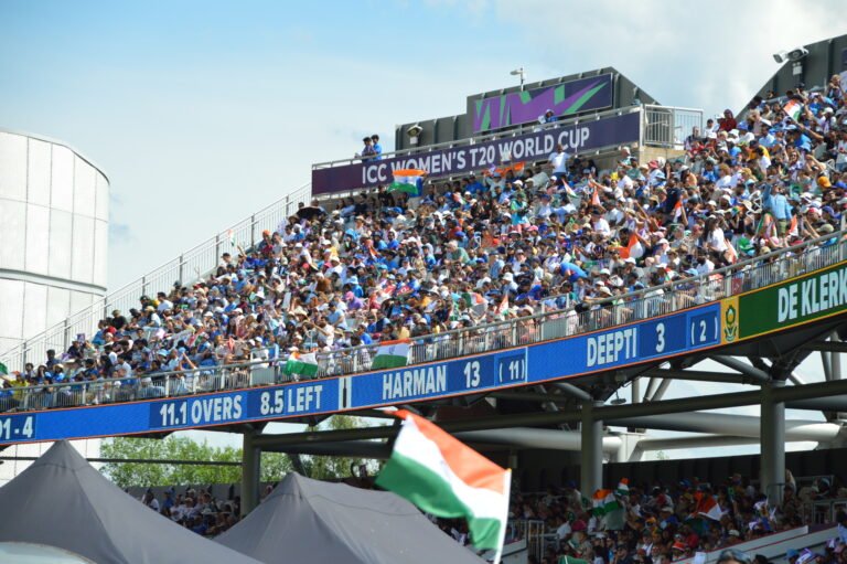 The Indian turnout at Old Trafford in Manchester. PHOTO: Anirudh Nair, SAH