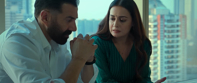 Sunny Deol and Dia Mirza in Ikka. PHOTO: Trailer Video Grab