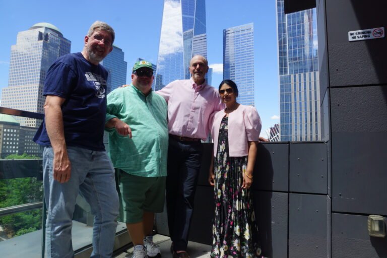 From left, Directors/Producers: Rob Olmstead III and John W. Sutherlin; Rob Watson, an eminent environmental thinker in America; and Sumathy Ram. PHOTO: StarsMusicStudio