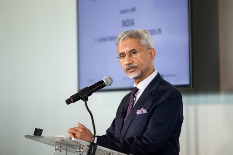 External Affairs Minister S. Jaishankar officially launching India’s campaign for a non-permanent seat on the United Nations Security Council (UNSC) for the 2028-29 term, on July 13, 2026, at the United Nations. PHOTO: X@DrSJaishankar