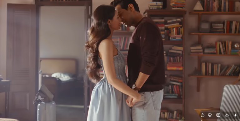 Mahima Makwana and Vikrant Massey in Musafir Cafe. PHOTO: Trailer Video Grab