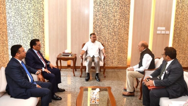 Indian High Commissioner to Bangladesh Dinesh Trivedi paying a courtesy call on BNP Chairman and Prime Minister Tarique Rahman on August 10, 2026, at the Bangladesh Secretariat in Dhaka. PHOTO: X@bdbnp78