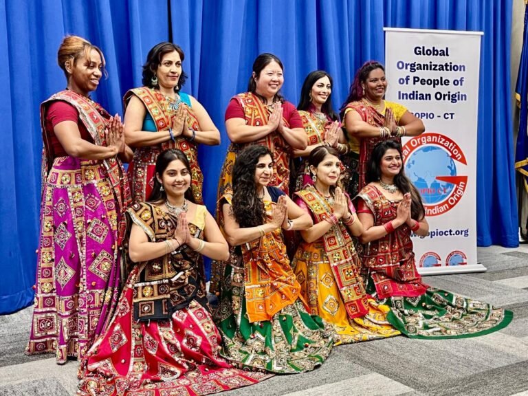 GOPIO-CT Dancers at WorldFest organized by Stamford Public Library. PHOTO: GOPIO-CT