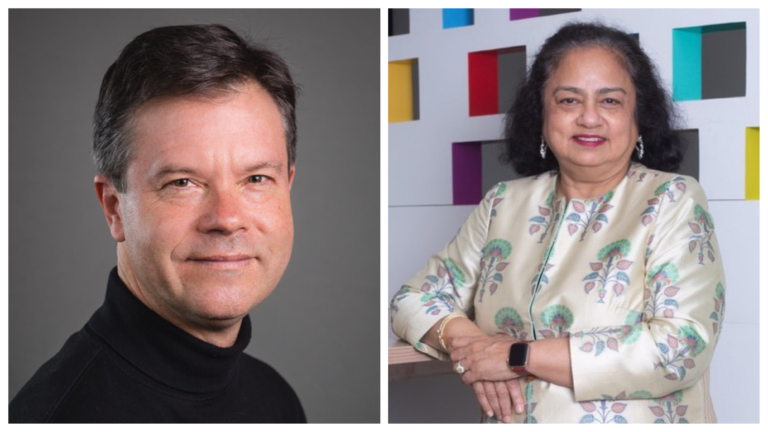 Alex Counts and Dr. Nalini Saligram.