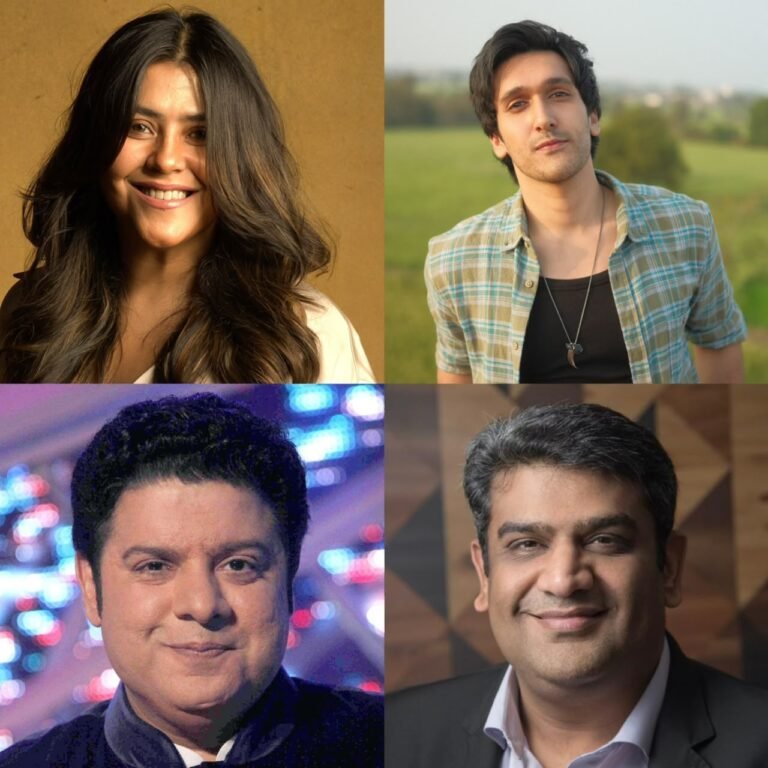 (Clockwise) Ektaa R. Kapoor, Yashvrdhn Ahuja, Amar Butala and Sajid Khan. PHOTO: Hype PR