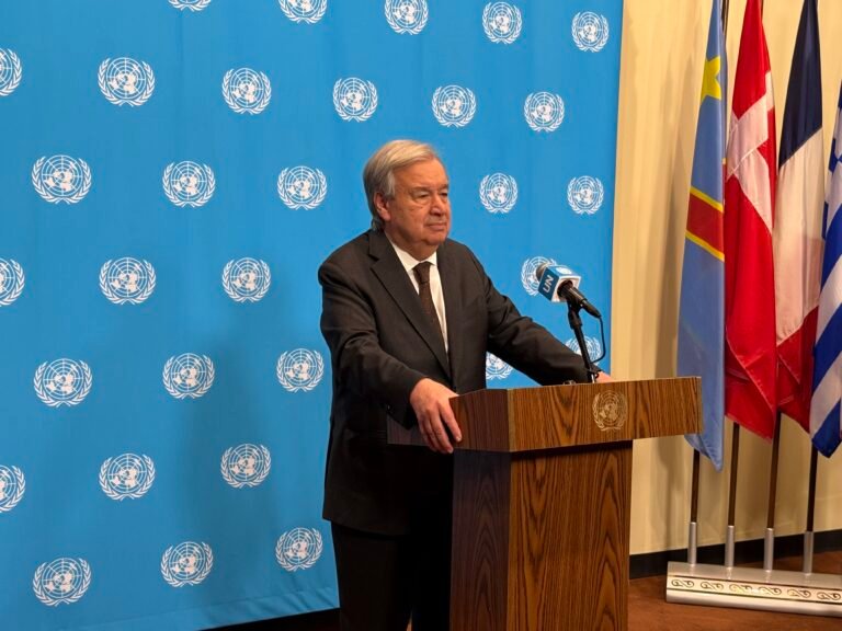 Secretary-General of the United Nations, António Guterres during a United Nations press encounter on July 31, 2026, on his recent travels, the Middle East, and climate change. PHOTO: T. Vishnudatta Jayaraman, SAH