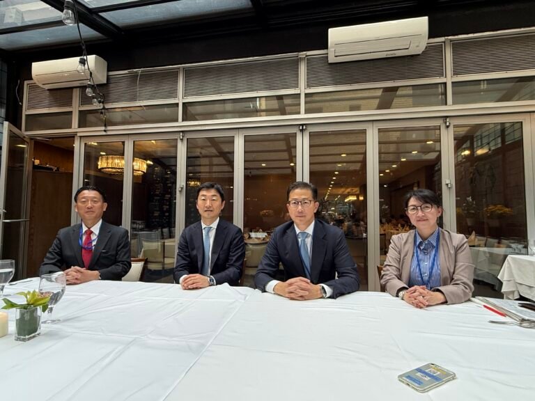 From left, Akihiro Tonai, Ichiba Hiroaki, Kitamura Toshihiro, and Yoshida Chisato on September 22, 2026, in New York. PHOTO: T. Vishnudatta Jayaraman, SAH