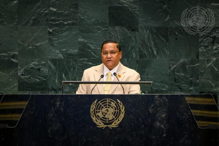 Sri Lankan Foreign Minister Vijitha Herath addressing the 81st session of the UN General Assembly in New York on September 28, 2026. PHOTO: United Nations