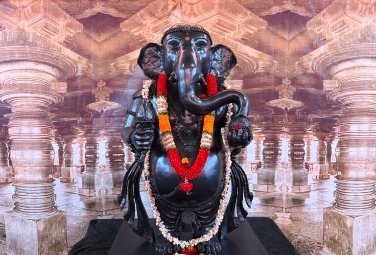Ganesha sculpture by Vinay Kalachar at the Association of Kannada Kootas of America (AKKA) 2026 Conference from September 4-6, in Philadelphia, Pennsylvania. PHOTO: T. Vishnudatta Jayaraman, SAH