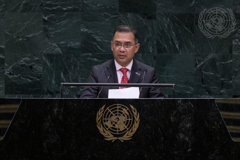 Prime Minister of Bangladesh Tarique Rahman addressing the 81st session of the United Nations General Assembly (UNGA) on September 24, 2026, in New York. PHOTO: United Nations
