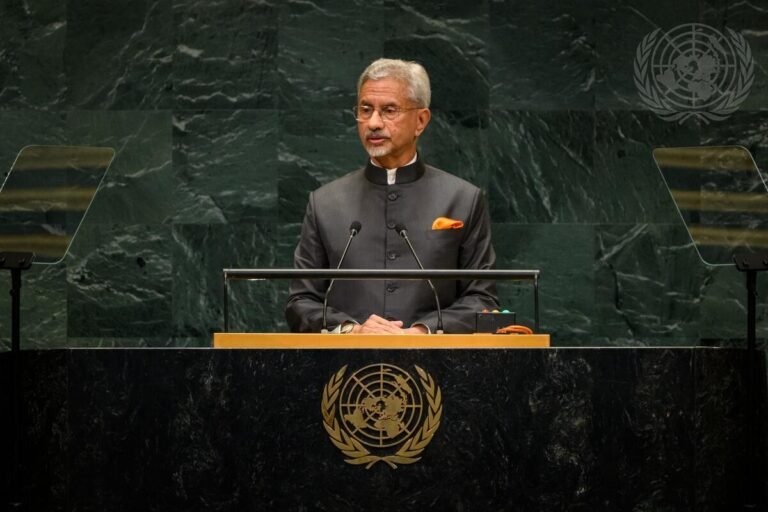 India’s External Affairs Minister S. Jaishankar addressing the 81st session of the United Nations General Assembly (UNGA) in New York on September 26, 2026. PHOTO: United Nations 