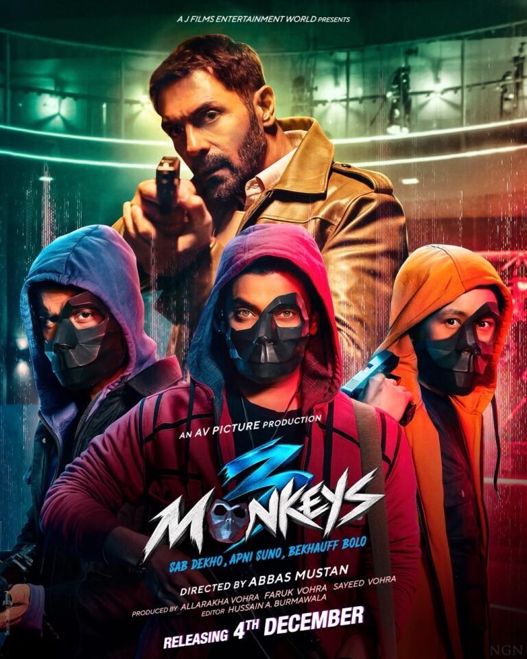 A poster of 3 Monkeys.