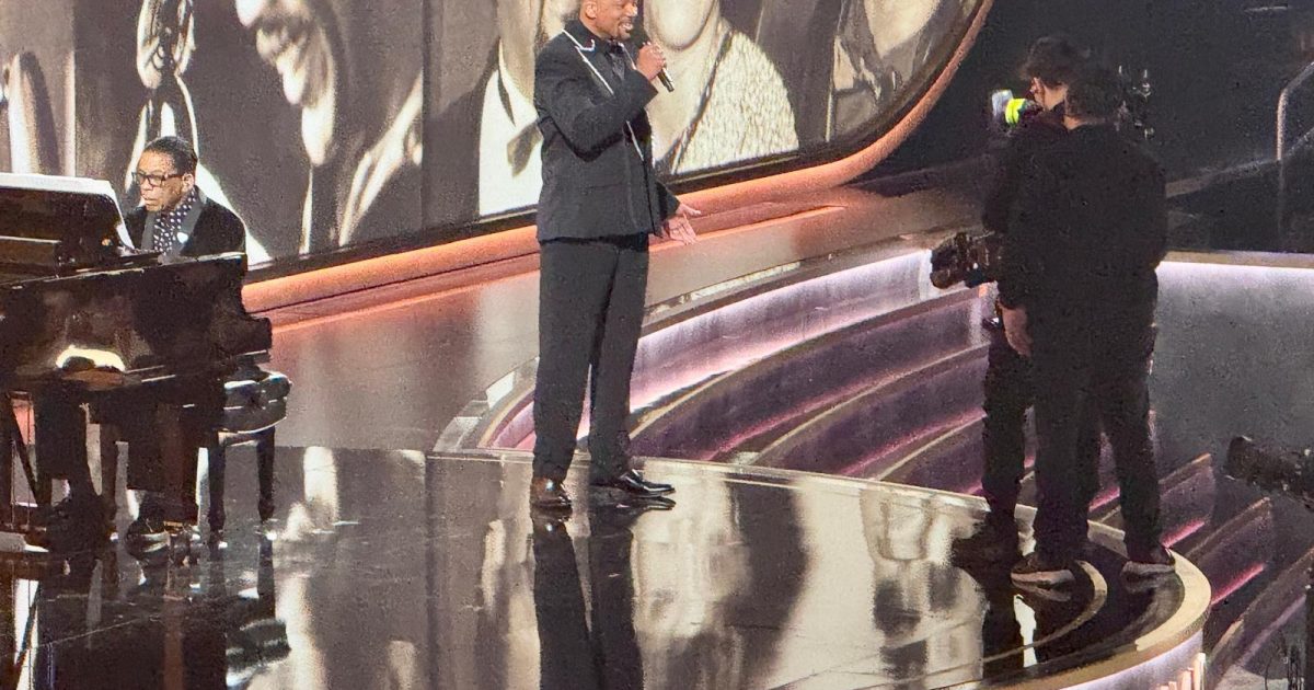 Will Smith speaking about Quincy Jones at the 67th Annual Grammy Awards on February 2, 2025, in Los Angeles. PHOTO: Cassandra Campbell