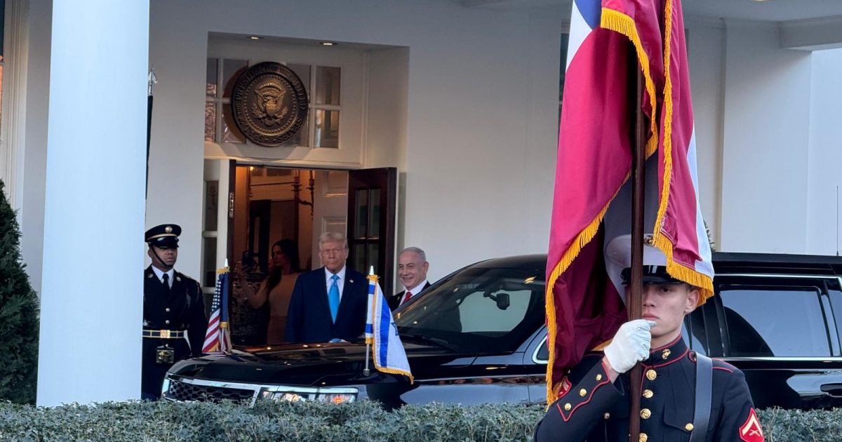 US President Donald Trump with Israeli Prime Minister Benjamin Netanyahu at the White House on February 4, 2025. PHOTO: T. Vishnudatta Jayaraman, SAH